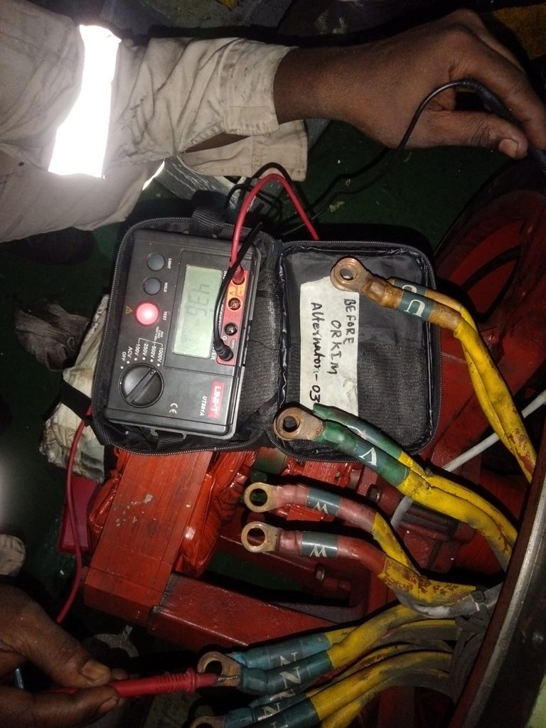 Electrical insulation resistance testing using a megger by Elektrik Puspa Delima